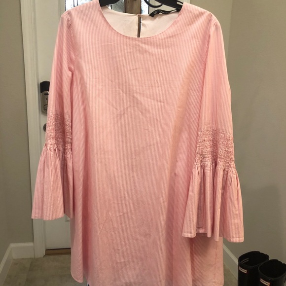 Zara Pinstrip Pink Romper - Picture 4 of 8